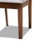Baxton Studio Nicolette Modern and Contemporary Grey Fabric and Walnut Brown Finished Wood 7-Piece Dining Set 176-11387-10520-Zoro - alternate 3